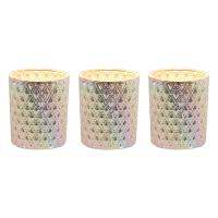 Aroma Silver Lustre 3 Tealight & Votive Holder Set Extra Image 1 Preview